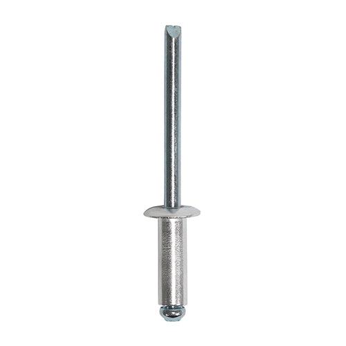 This is an image of Timco - Rivets - Dome Head - Aluminium 4.8 x 10mm - (48 PCS TIMpac) 748147P
