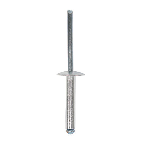 This is an image of Timco - Rivets - Flange Head - Aluminium 4.8 x 25mm - (30 PCS TIMpac) 748264P