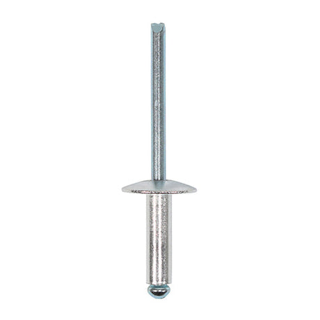 This is an image of Timco - Rivets - Flange Head - Aluminium 4.8 x 16mm - (250 PCS Box) 748735