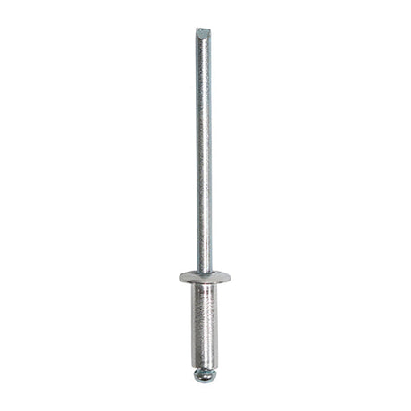 This is an image of Timco - Rivets - Dome Head - Aluminium 3.2 x 10mm - (500 PCS Box) 748852