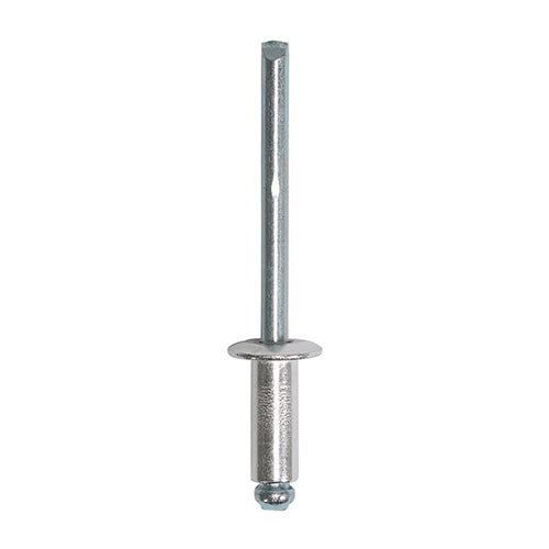 This is an image of Timco - Rivets - Dome Head - Aluminium 4.8 x 12mm - (500 PCS Box) 748951