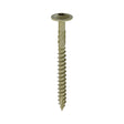 This is an image of Timco - Timber Frame Construction & Landscaping Screws - Wafer - Exterior - Green Organic 6.7 x 75mm - (50 PCS Box) 75INW