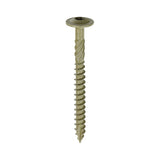 This is an image of Timco - Timber Frame Construction & Landscaping Screws - Wafer - Exterior - Green Organic 6.7 x 75mm - (50 PCS Box) 75INW