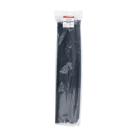 This is an image of Timco - Cable Ties - Black 7.6 x 540mm - (100 PCS Bag) 76540CTB