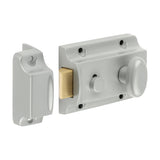 This is an image of Timco - Traditional Nightlatch - Silver 91 case / 60 backset (1 Each Box) 765508
