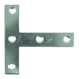 This is an image of Timco - Tee Plates - Zinc 76 x 76 x 16 (2 Pieces TIMpac) 76TPLP