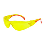 This is an image of Timco - Comfort Safety Glasses - Amber One Size (1 Each Bag) 770010