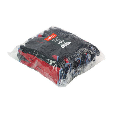 This is an image of Timco - Toughlight Grip Gloves - Sandy Latex Coated Polyester - Multi Pack X Large (12 Pairs Bag) 770064