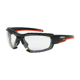 This is an image of Timco - Sports Style Safety Glasses - With Foam Dust Guard - Clear One Size (1 Each Box) 770123