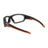 This is an image of Timco - Sports Style Safety Glasses - With Foam Dust Guard - Clear One Size (1 Each Box) 770123
