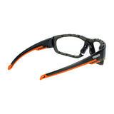 This is an image of Timco - Sports Style Safety Glasses - With Foam Dust Guard - Clear One Size (1 Each Box) 770123