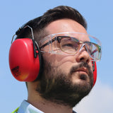 This is an image of Timco - Overspecs Safety Glasses - Clear One Size (1 Each Bag) 770159