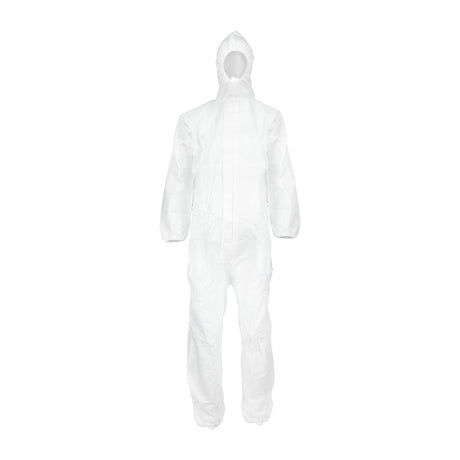 This is an image of Timco - Cat III Type 5/6 Coverall - High Risk Protection - White XXX Large (1 Each Bag) 770229