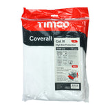 This is an image of Timco - Cat III Type 5/6 Coverall - High Risk Protection - White Medium (1 Each Bag) 770244