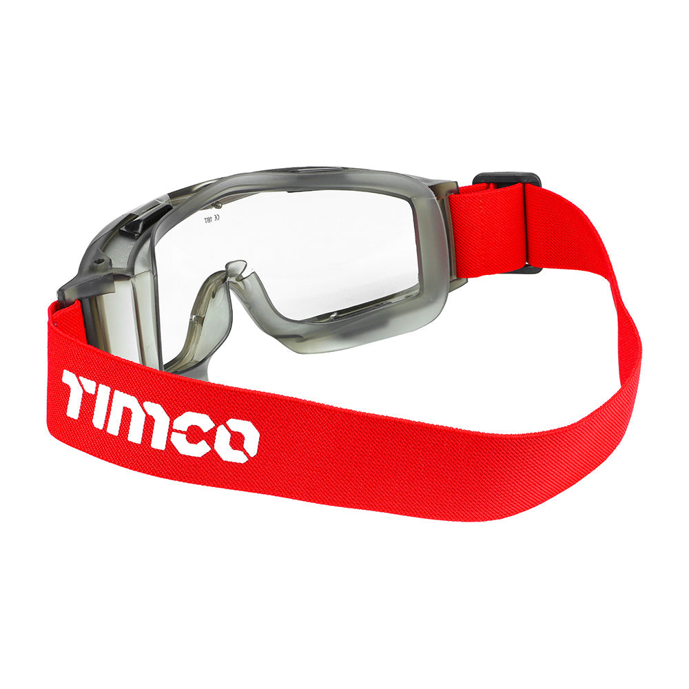 This is an image of Timco - Premium Safety Goggles - Clear One Size (1 Each Bag) 770258