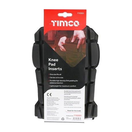 This is an image of Timco - Knee Pad Inserts One Size (1 Each Pack) 770301