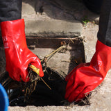 This is an image of Timco - PVC Gauntlets - PVC Coated Cotton Interlock X Large (1 Pairs Backing Card) 770333