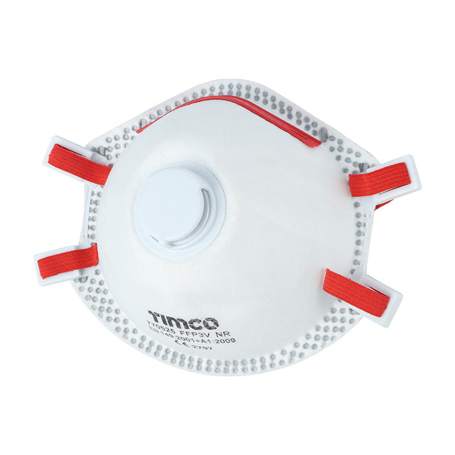 This is an image of Timco - FFP3 Moulded Masks with Valve One Size (5 Pieces Box) 770525