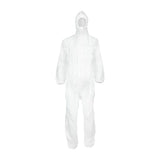 This is an image of Timco - Cat III Type 5/6 Coverall - High Risk Protection - White Large (1 Each Bag) 770633