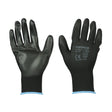 This is an image of Timco - Durable Grip Gloves - PU Coated Polyester X Large (1 Pairs Backing Card) 770649
