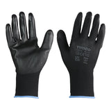 This is an image of Timco - Durable Grip Gloves - PU Coated Polyester - Multi Pack X Large (12 Pairs Bag) 770718
