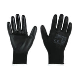 This is an image of Timco - Durable Grip Gloves - PU Coated Polyester Large (1 Pairs Backing Card) 770736