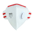 This is an image of Timco - FFP3 Fold Flat Masks with Valve One Size (10 Pieces Box) 770834