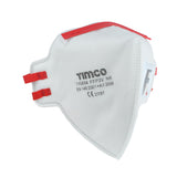 This is an image of Timco - FFP3 Fold Flat Masks with Valve One Size (10 Pieces Box) 770834