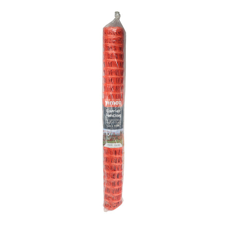 This is an image of Timco - Barrier Fencing - Orange 1m x 50m (1 Each Bag) 775248