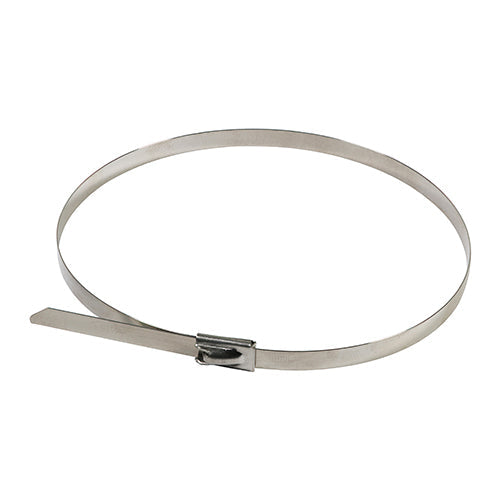 This is an image of Timco - Cable Ties - Stainless Steel 7.9 x 350mm - (100 PCS Bag) 79350CTSS