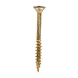 This is an image of Timco - C2 Clamp-Fix Screws - TX - Double Countersunk with Ribs - Twin-Cut - Yellow 8.0 x 80mm - (100 PCS Box) 80080C2C