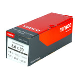 This is an image of Timco - Nylon Hammer Fixing - PZ - Zinc 8.0 x 80mm - (100 PCS Box) 80080HF