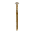 This is an image of Timco - C2 Clamp-Fix Screws - TX - Double Countersunk with Ribs - Twin-Cut - Yellow 8.0 x 100mm - (100 PCS Box) 80100C2C