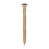 This is an image of Timco - C2 Clamp-Fix Screws - TX - Double Countersunk with Ribs - Twin-Cut - Yellow 8.0 x 100mm - (100 PCS Box) 80100C2C