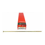 This is an image of Timco - C2 Clamp-Fix Screws - TX - Double Countersunk with Ribs - Twin-Cut - Yellow 8.0 x 420mm - (25 PCS Box) 80420C2C