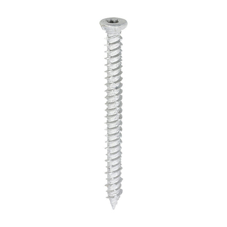 This is an image of Timco - Concrete Screw - TX - Flat Countersunk - Exterior - Silver 7.5 x 80mm - (100 PCS Box) 80TCONR