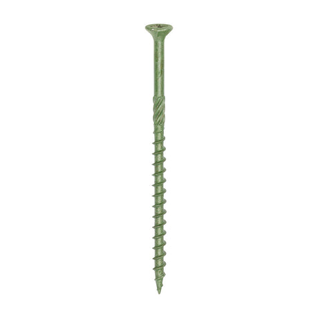 This is an image of Timco - Decking Screws - PZ - Double Countersunk - Exterior - Green 4.5 x 80 mm - (200 PCS Box) 80TDECK