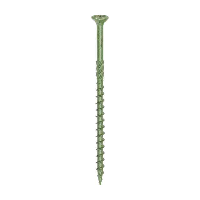 This is an image of Timco - Decking Screws - PZ - Double Countersunk - Exterior - Green 4.5 x 80 mm - (200 PCS Box) 80TDECK