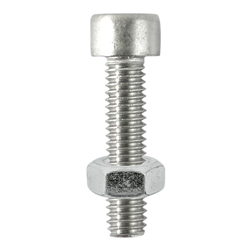 This is an image of Timco - Socket Screws & Hex Nuts - Cap - Stainless Steel M8 x 20mm - (4 PCS TIMpac) 820CAPSSP