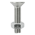 This is an image of Timco - Socket Screws & Hex Nuts - Countersunk - Stainless Steel M8 x 30mm - (4 PCS TIMpac) 830CSKSSP