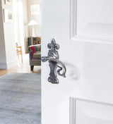 From The Anvil - Natural Textured Curly Lever Latch Set | Sku. 83501 | Trade Door Handles.
