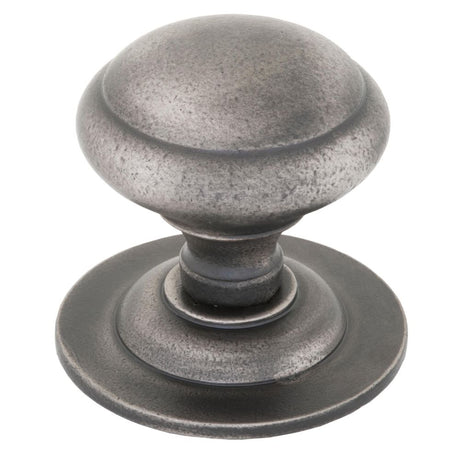 From The Anvil - Antique Pewter Round Centre Door Knob | Sku. 83505 | Trade Door Handles.