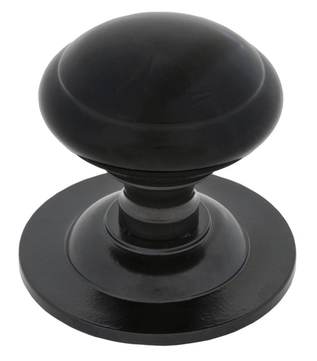 From The Anvil - Black Round Centre Door Knob | Sku. 83506 | Trade Door Handles.
