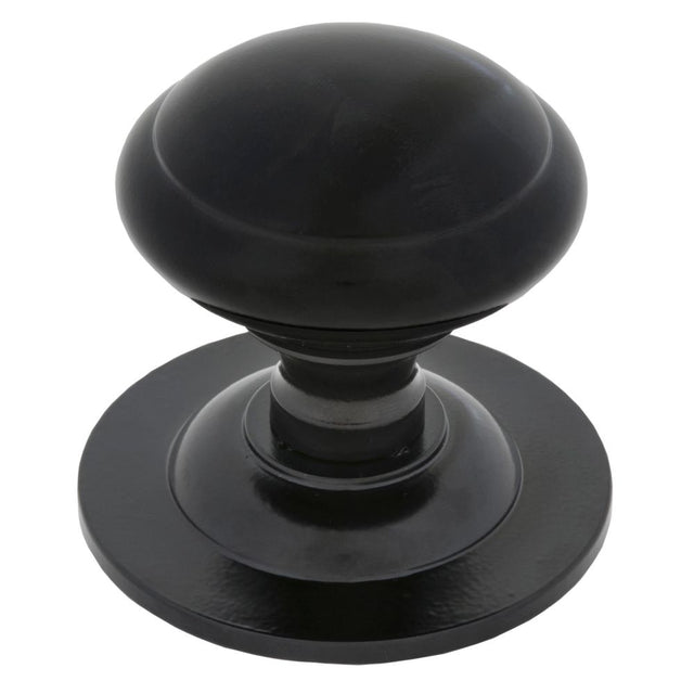 From The Anvil - Black Round Centre Door Knob | Sku. 83506 | Trade Door Handles.