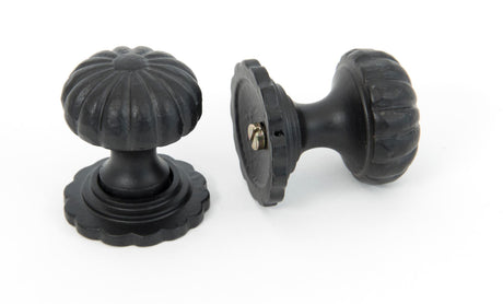 From The Anvil - Black Flower Cabinet Knob - Small | Sku. 83507 | Trade Door Handles.