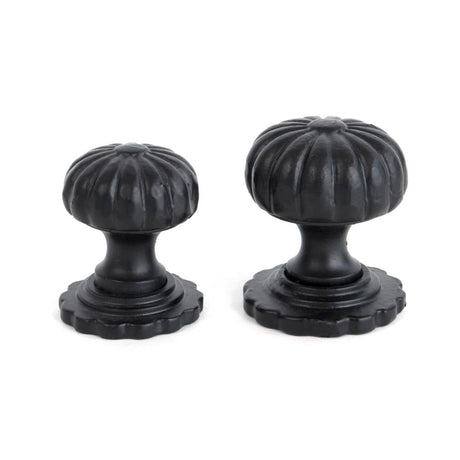 From The Anvil - Black Flower Cabinet Knob - Small | Sku. 83507 | Trade Door Handles.