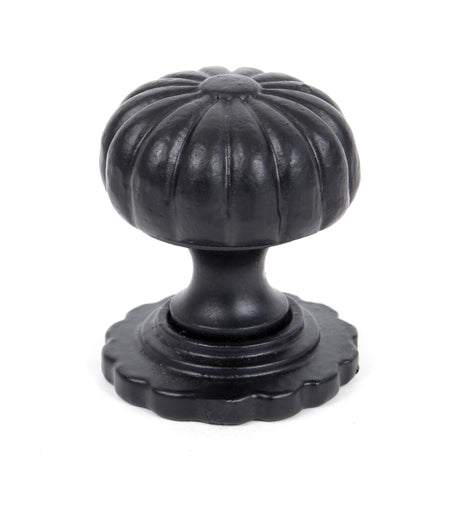 From The Anvil - Black Flower Cabinet Knob - Small | Sku. 83507 | Trade Door Handles.