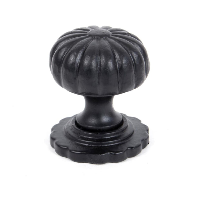From The Anvil - Black Flower Cabinet Knob - Small | Sku. 83507 | Trade Door Handles.