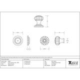 From The Anvil - Natural Smooth Flower Cabinet Knob - Small | Sku. 83508 | Trade Door Handles.