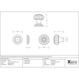 From The Anvil - Natural Smooth Flower Cabinet Knob - Large | Sku. 83510 | Trade Door Handles.